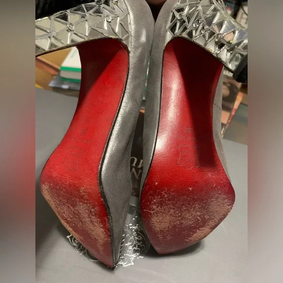 Christian Louboutin mirrored heels. - Picture 7 of 8
